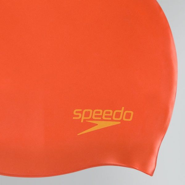 Шапочка для плавания Speedo PLAIN_MOUD_SILC_CAP_JU 8-70990C815 one size желтый