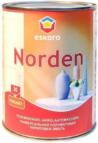 Емаль Eskaro акрилова Norden 30 TR база під тонування напівмат 0,9л