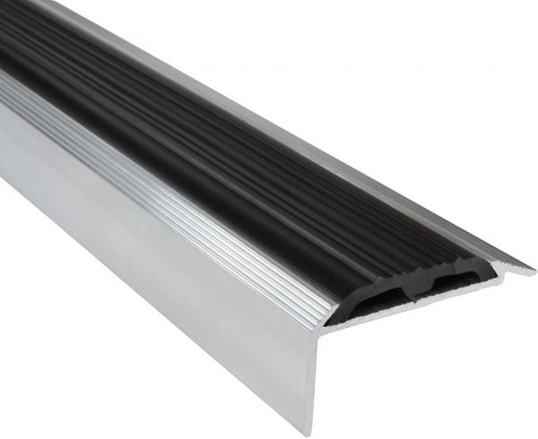 Порожек алюминиевый лестничный Mada антискользящая вставка 1000 мм 