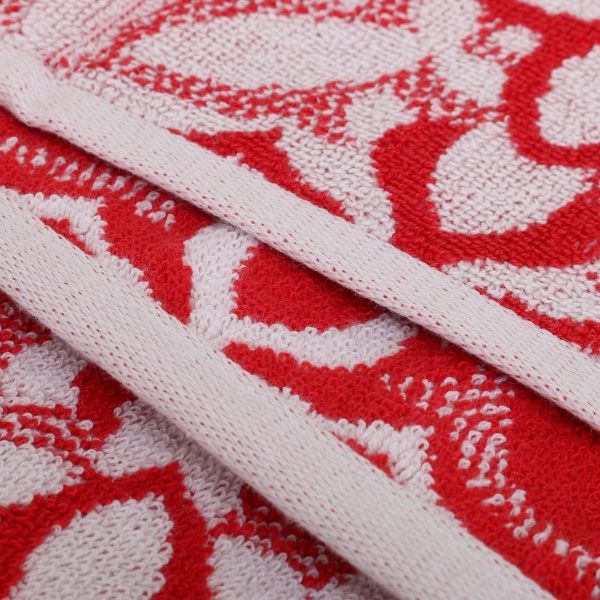 Рушник кухонний Thali 50x50 см Lasa червоний із білим 