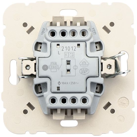 Вимикач одноклавішний Efapel Logus з підсвіткою 10 А 250В IP20 білий 21012 TGE