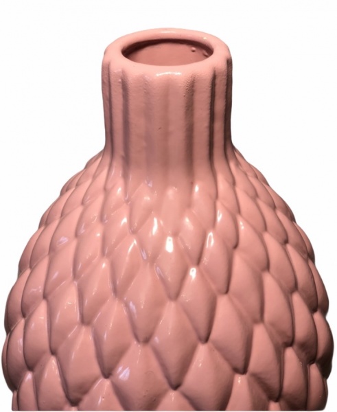 Ваза керамічна Nana ceramics Квін 26 см рожевий глянець 