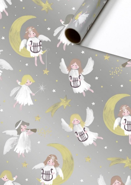 Бумага для упаковки STEWO Magdalena silver 70x200 см 