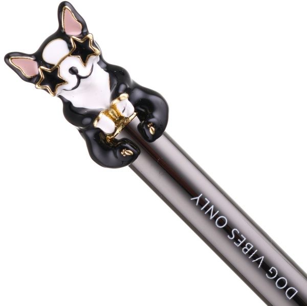 Ручка кулькова Цуценя в окулярах синій 