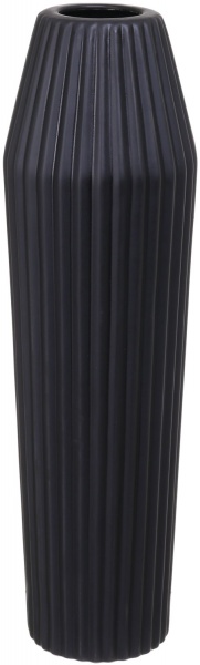 Ваза керамическая черный Осло 14,5х49 см