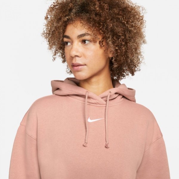 Джемпер Nike W NSW ESSNTL CLCTN FLC OS HOOD DQ5097-609 р. XL бузковий
