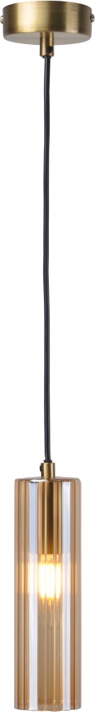 Світильник підвісний Sensio Seattle 1x40 Вт E14 золотисто-бурштиновий ALB-P00425-AM