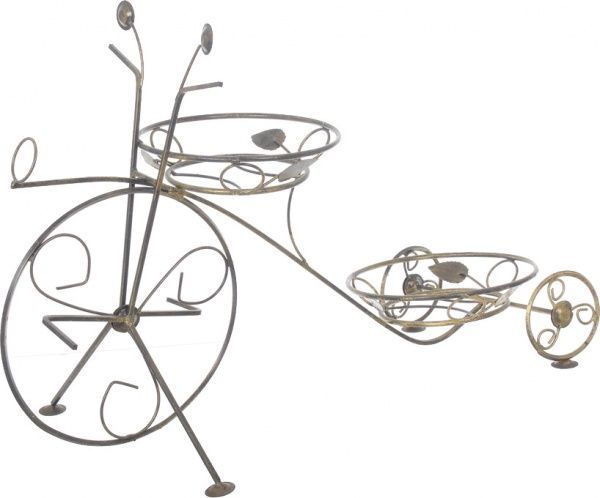 Підставка для квітів Велосипед 2 105х38x61 см коричневий 