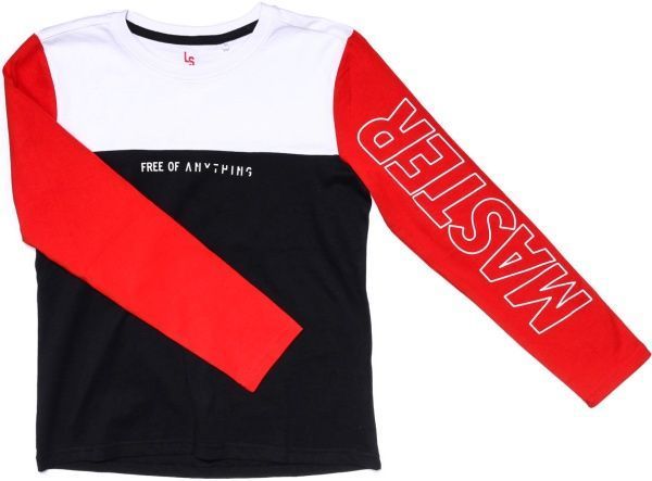 Футболка для хлопчиків LINCOLN&SHARKS 2H3912 р.152 біло-червоно-чорний 