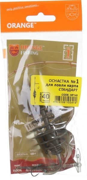 Оснастка для ловли карпа Orange Carp 40 г стандарт