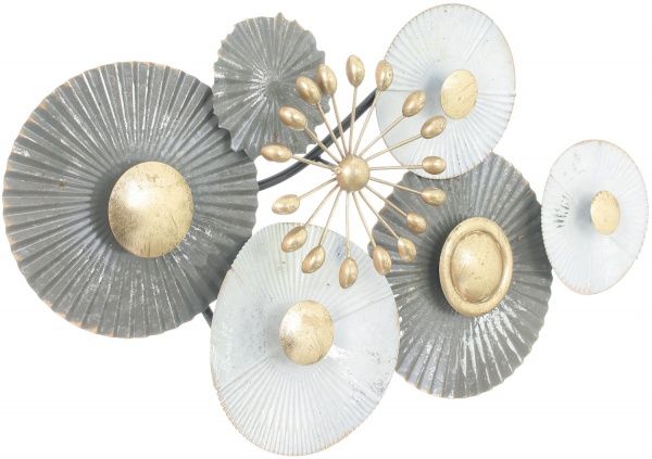 Декор настенный Christmas 64,8x36,8 см бело-золотистый 