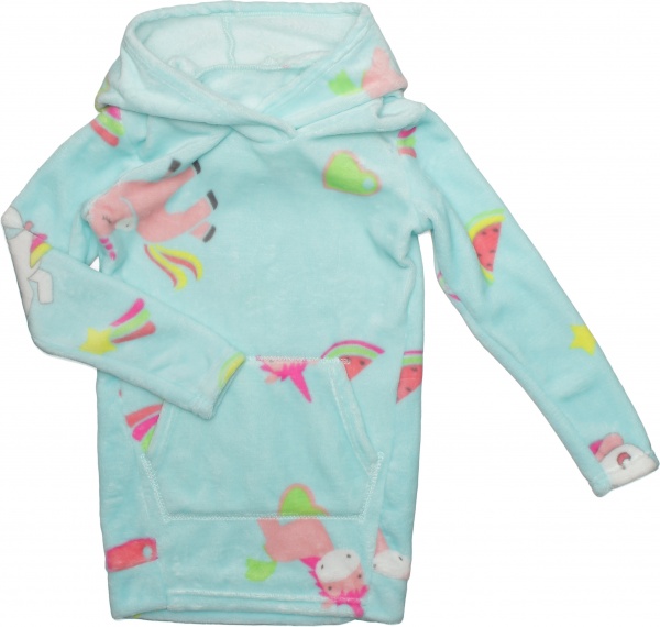 Туника для девочки Фламинго р.116 ментоловый с рисунком 881-910 