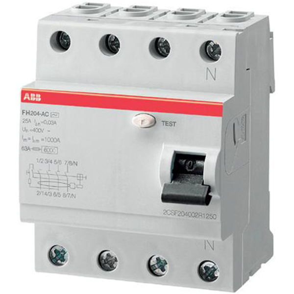 Реле диференційне ABB FH204 AC-63/0.03