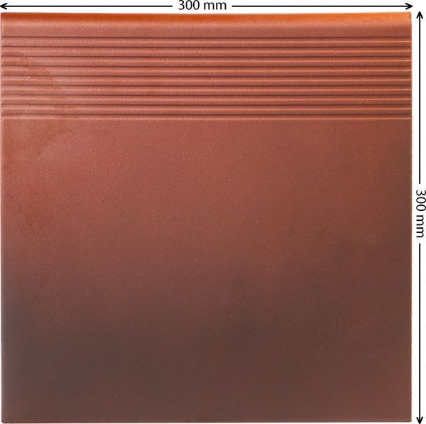 Клінкерна плитка OLD CASTLE RED STOPNICA 30x30x1,1 Cerrad