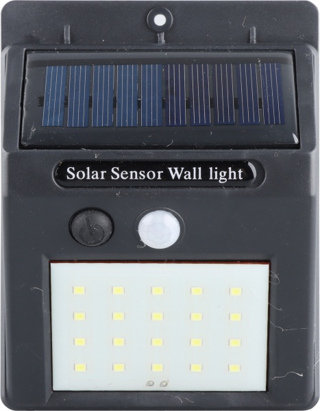 Світильник на сонячній батареї Expert IP44 чорний із білим ELLP-3030H-25 