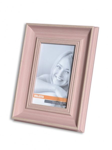 Рамка для фотографии со стеклом Velista 43S-10647-8v 10x15 см розовый 