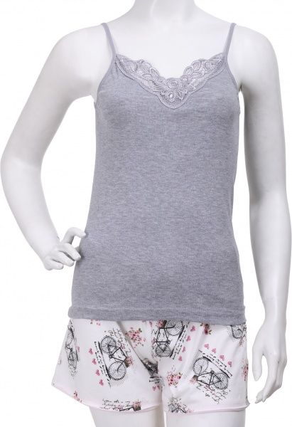 Майка з вузькою бретелькою Пінгвін р. M сірий 