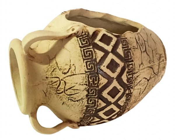 Горшок Амфора Сара шамот коричневый 