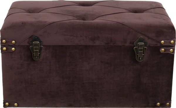 Сундук-пуф Art&Crafts Велюр коричневый 64х35х33 см 