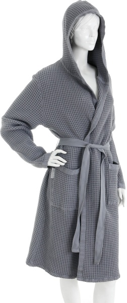 Халат La Nuit Stone Wash р. XXL серый 