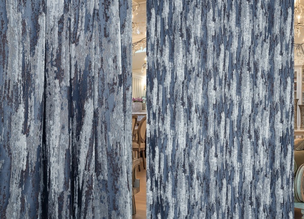 Тюль TC 3DX660-13 200х280 см сине-серая ТД Текстиль