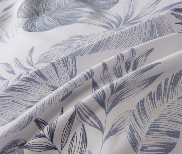 Комплект постільної білизни Corina 1,5 сірий із білим La Nuit 