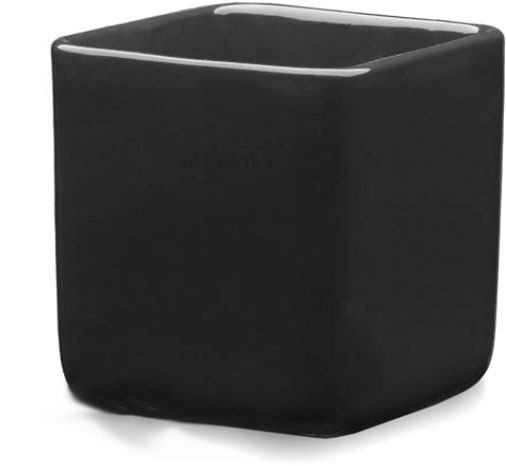 Кашпо керамическое Santino Horti квадратный 2 л антрацит (O-39-13-J-39-00) 