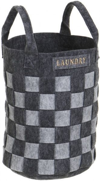 Корзина интерьерная Michelson h42 d31 серая 