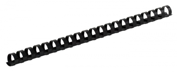 Пружина для брошюрования Buromax пластиковая d 12 мм черная BM.0503-01 100 шт. 