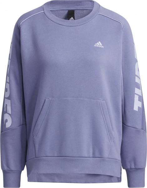 Світшот Adidas W SI WORD CRE GT6361 р. M бузковий