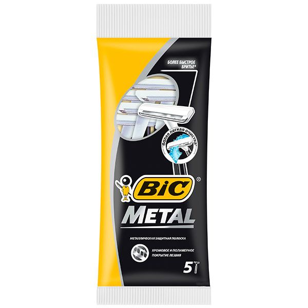 Станки одноразовые BIC Metal 5 шт.