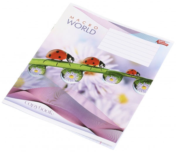 Зошит шкільний уф-лак 12 аркушів у клітинку в асортименті Мрії збуваються