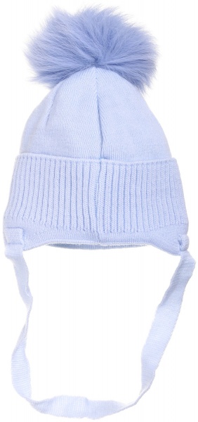 Шапочка дитяча для хлопчика Kraft+ р.44-46 сіро-блакитний 2264 