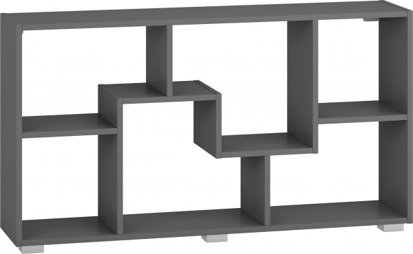 Этажерка Грейд Токио-В 1136х604х252 мм графит серый