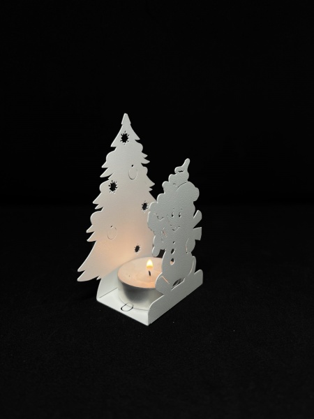 Свічник Сніговичок білий 60х40 SG-783