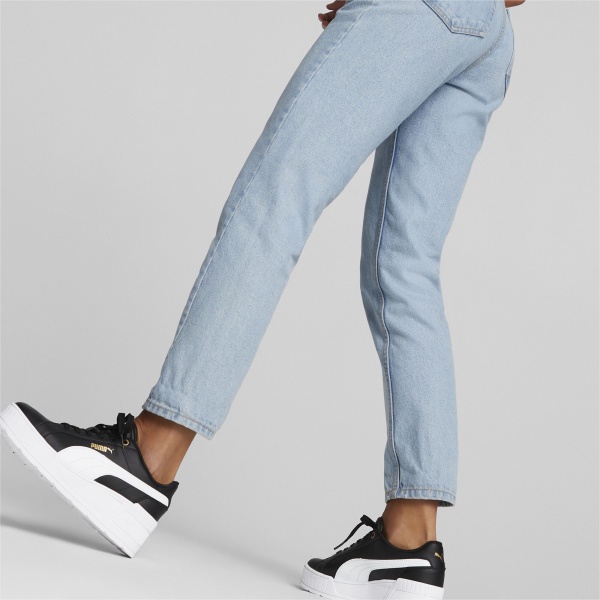 Кроссовки Puma KARMEN WEDGE PUMA BLACK-PUMA WHITE-GOLD 39098501 р.36 черный