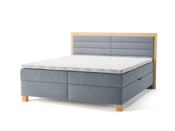 Кровать Мебель Прогресс Монтана 180x200 см серый 