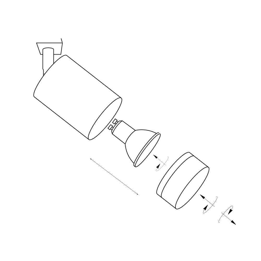 Трековый прожектор LED CONCEPT POWL TR 5511 черный