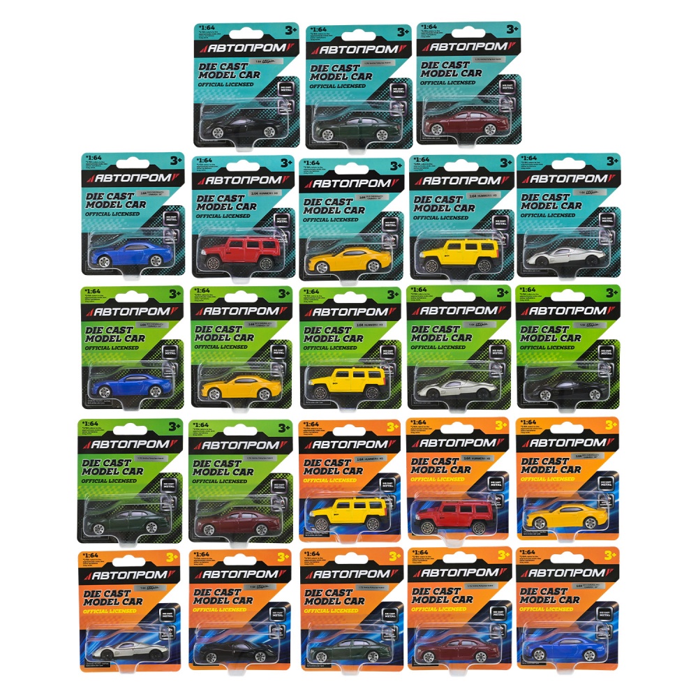 Автомодель Автопром 1:64 микс моделей AP6406