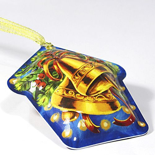 Ялинкова іграшка хатка Дзвіночки 10 см 