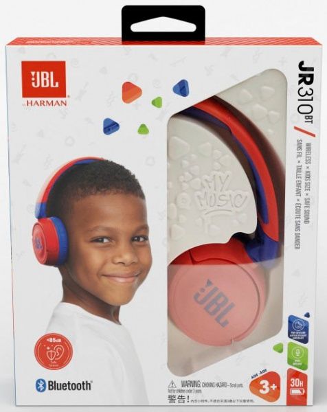 Навушники JBL® JR 310BT red (JBLJR310BTRED) 
