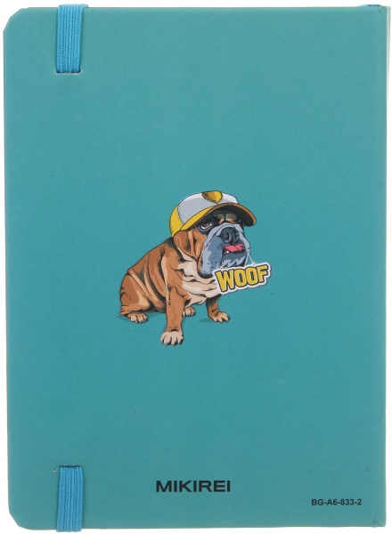 Книга для записей Бульдог в кепке А6 96 листов