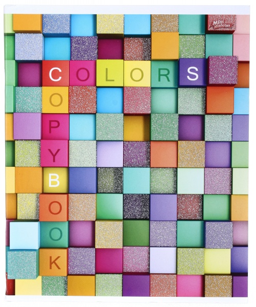 Тетрадь школьная с глитером 60 листов в клеточку в ассортименте Мечты сбываются