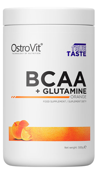 Аминокислотная смесь Ostrovit BCAA + Glutamine апельсин 500 г 