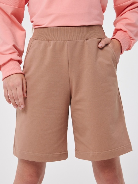 Шорты для девочек Smil 112377 р.164 бежевый 