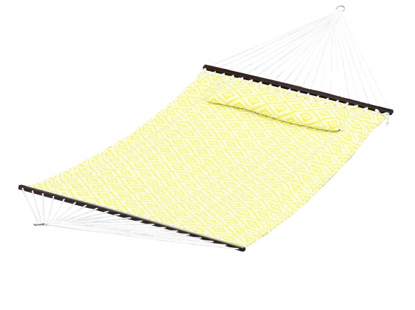 Гамак стеганый ромб 140x200 см желтый 