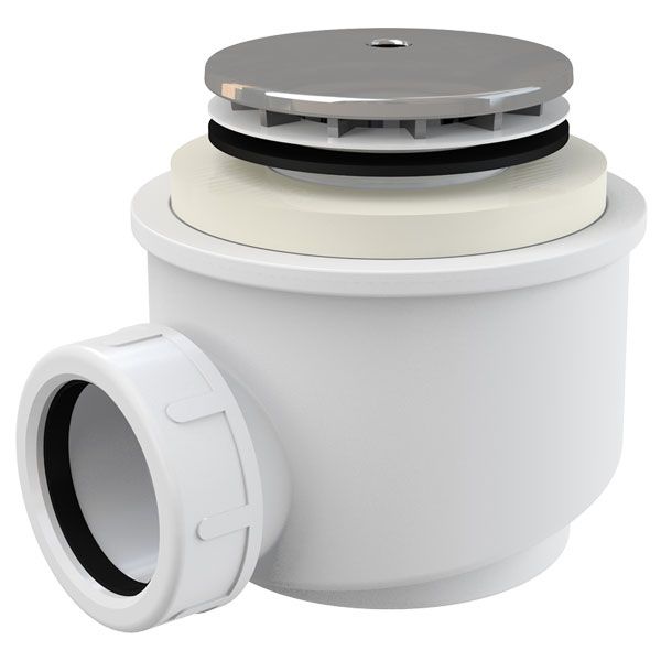 Сифон для поддона Alca Plast хромированный A47CR d50