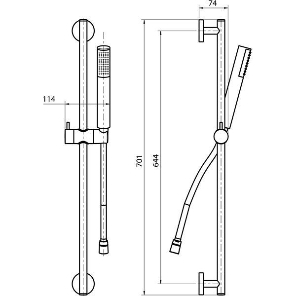 Душевой набор Koller Pool Round RNSR01 