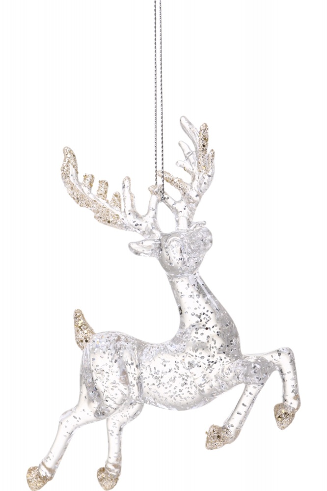 Підвіска пластикова олень казковий 13 см в асортименті F19540617
