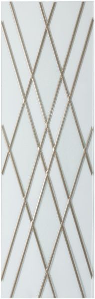 Витражное стекло 603х185 Ромб под фасад МДФ 713x296